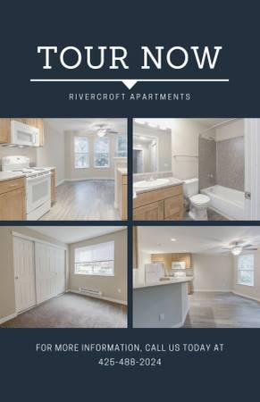 2 bed 2 bath at Rivercroft Apartments 1