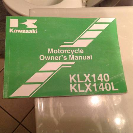 Kawasaki Klx140/140L Owners Manual 1