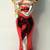 11" BETTY BOOP In Red Dress BLOWN GLASS CHRISTMAS TREE TOPPER w/ BOX 2 thumbnail