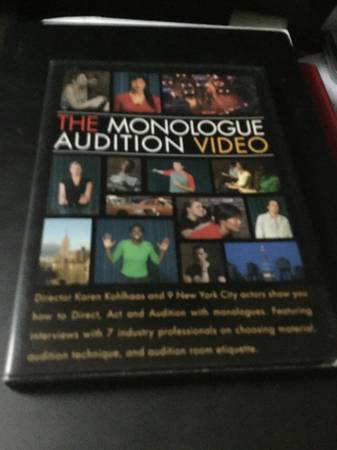 Monologue Audition by director Karen Kohlhaas dvd used 1