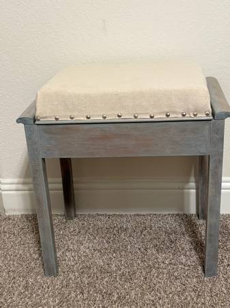Bench with Cushion and Storage 1