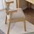 Wooden Armchair with Beige Cushion - a set of 2 2 thumbnail