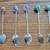 Small Silver Spoons With Gemstones in Handle 6 thumbnail