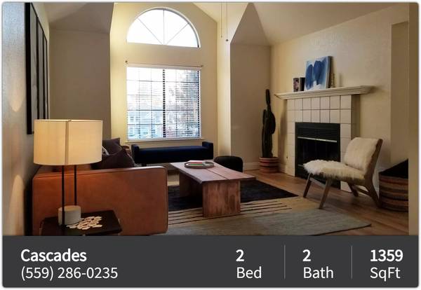$2,275 / 2br - 1359ft2 - You have to see us to believe us! Beautiful 2 bed, 2 bath, 1359 SqFt (Fresno - Cascades)63798509869441121