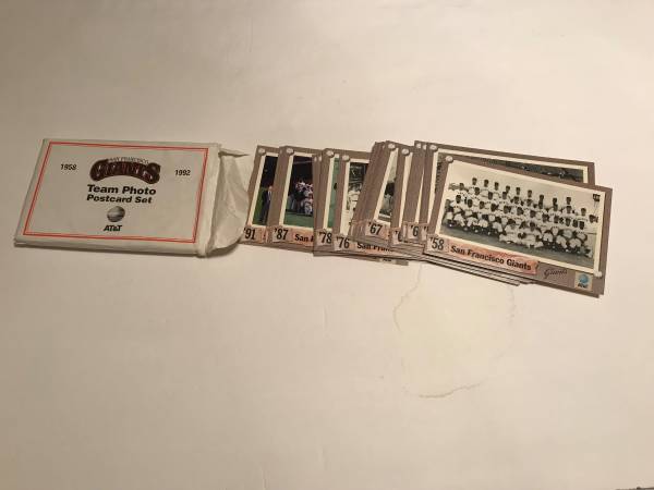 Giants team postcard set 1