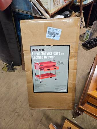 US General service cart w/drawer, NIB 1