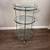 Vintage Bauhaus Round Chrome and Glass Three Tier Rolling Cocktail Bar 3 thumbnail