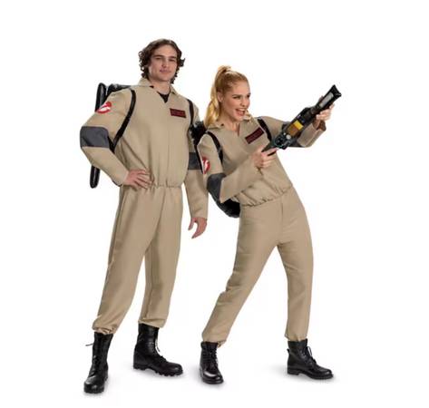 Two XXL Ghost Buster Costumes with Inflatable Proton Packs 1