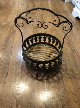 ornate metal basket 1