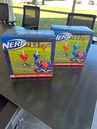 Nerf Lawn Dart Set with bag, NIB 1