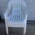 White Plastic Patio Outdoor Chairs 3 thumbnail