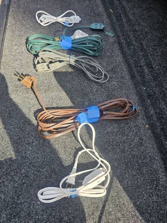 5 various extension cords D 1