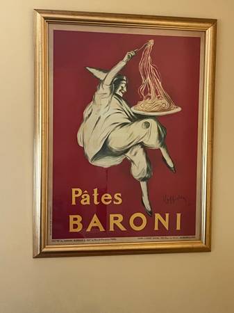 Framed vintage poster 1