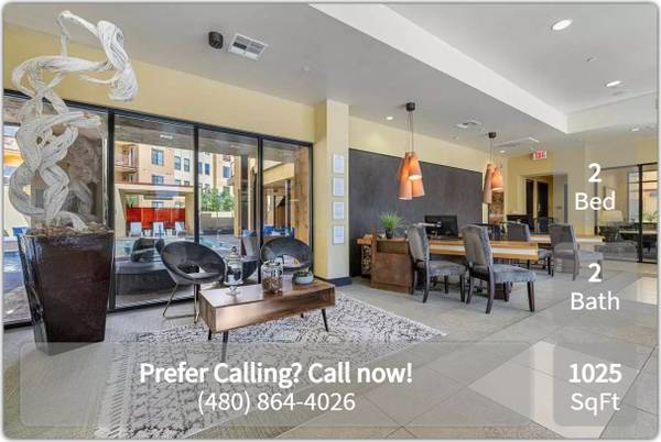 Beautiful 2 Bed / 2 Bath Layout, Tons of Light. Call for a Tour! 1