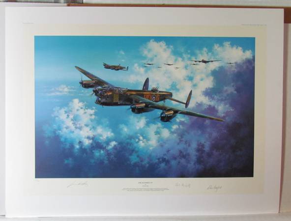 One Hundred Up Military print s/n signed by 2 crewmen 1