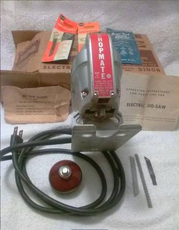 Vintage WIZARD JIG SAW MODEL # 2100B ELECTRIC TOOL 1