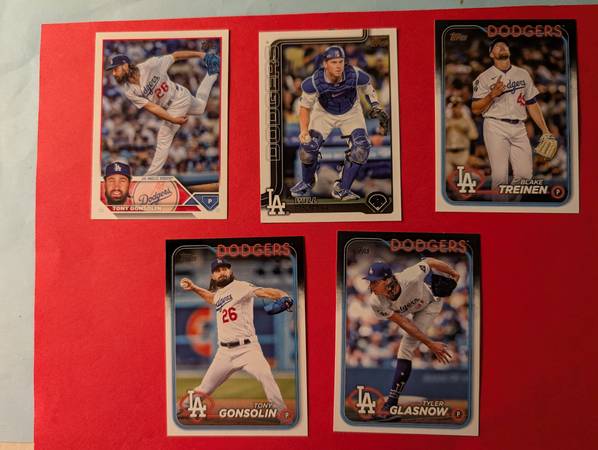 L A Dodgers World Series Special / 17 Mint Glossy Cards 1