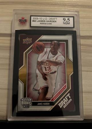 2009-10 Upper Deck Draft Edition James Harden Rookie Card – KSA 9.5 1