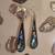 Vintage Sterling Silver Long Marquise Abalone Earrings 3 thumbnail