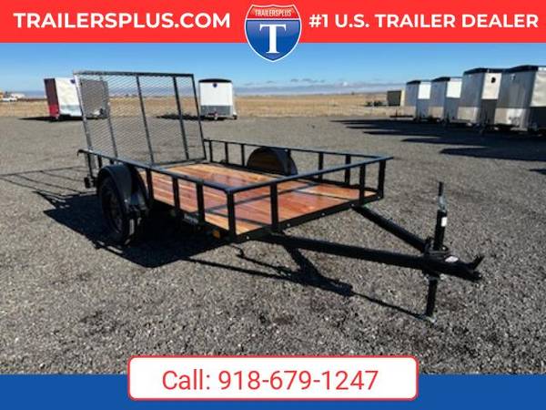 2026 CarryOn 5.5 X 10 Utility 1" x 2" Pipe Top Trailer Black 1