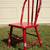 Bentwood Red Childs Small Wooden Chair, Childrens Farmhouse Wood Chair 6 thumbnail