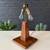 Antique Arts & Crafts Oak Pyramid Style Table Lamp, c.1940’s 3 thumbnail