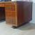 Alma walnut wood mid century executive desk w lock & key 3 thumbnail