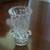 Vintage Crystal Footed Birds Toothpick Holder Hofbauer Germany 3" 5 thumbnail