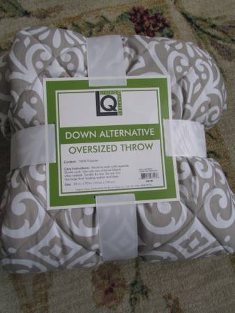 New "Down Alternative" oversized throw 1