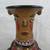 Vintage Peruvian? Folk Art Pottery Hand Painted Vase 12" Tall 2 thumbnail