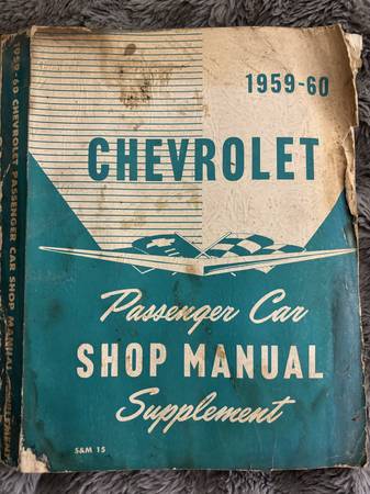 Chevrolet 1959-1960 passenger car shop manual 1