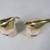 Brian Bijan Studio Brass Dove? Birds Sculptures On Marble Pedestal 3 thumbnail