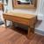 Mid Century Danish Oak & Copper Entryway Piece 5 thumbnail