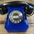 Price Drop! 1940s Stromberg-Carlson Telephone - 1243 Blue Cut Corners 2 thumbnail