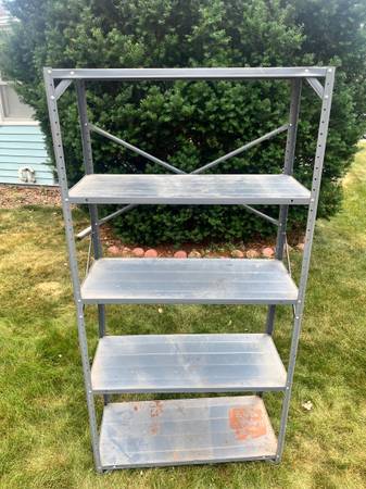 6’ metal shelf 1