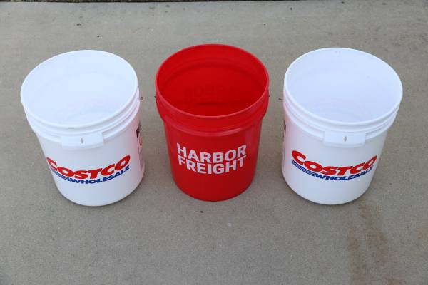 5-GALLON BUCKETS, 3 FOR $6.00 1