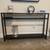 Crate&Barrel 48" Rectangular Bronze Iron Console Table with Shelf 1 thumbnail