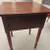 ANTIQUE SOLID CHERRY WOOD SIDE TABLE W/2 DRAWERS 3 thumbnail
