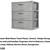 3 Drawer Plastic Storage Drawers, Gray. Storage Bin Unit 10 thumbnail