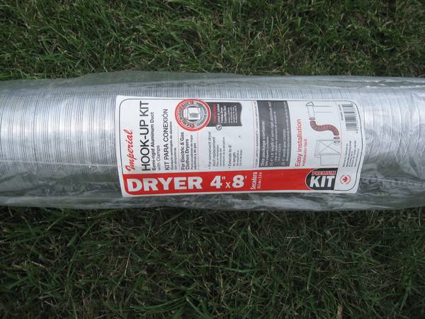 NEW  Indoor Dryer Hook UP kIT 4" X 8" Impreial 1