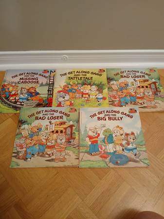 5 - vintage THE GET ALONG GANG - softcover books 1