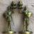 Candlestick Holder - Vintage Medieval Armored Knights - Pair 1 thumbnail