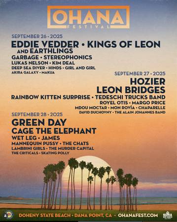 4x Ohana Fest VIP Tickets 1