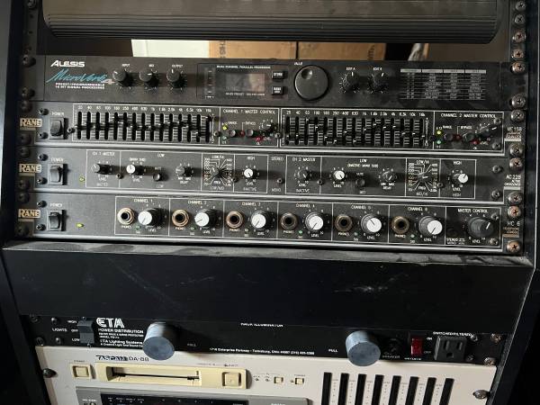 6 Rack mount effects - Alesis, Rane, Symetrix, complete, pwr supplies 1