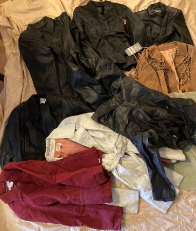 9 Nice Leather Jackets, Coat, Some Still New 1