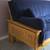 Futon couch-large-navy blue 4 thumbnail