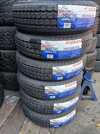 4 New Tires Installed/ 4 Llantas Nuevas Instaladas 185/R14 Atlanders T 1