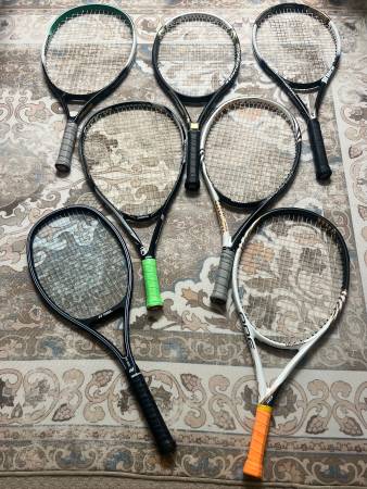 TENNIS RAQUETS….WILSON…PRINCE…GAMMA…WEED 1