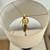 West elm 2 telescoping adjustable black metal natural linen table lamp 3 thumbnail