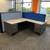 Used L-Shaped Two-Tone Desk (Grey & Slate) with Drawers – $425 1 thumbnail